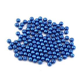 Lacivert Cam İnci Boncuk 8 mm 100 adet