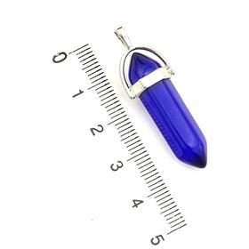 Lacivert Cam Taş Pointer Çivi Takı Ucu