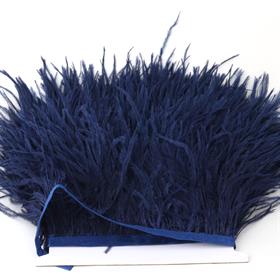 Lacivert Devekuşu Tüyü Şerit