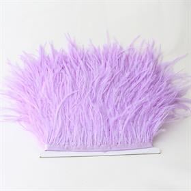 Lila Devekuşu Tüyü Şerit