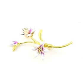 Lilyum Çiçek Broş