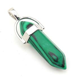 Malahit Taş Pointer Çivi Takı Ucu