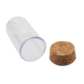 Mantar Tıpalı Plastik Fanus Şişe