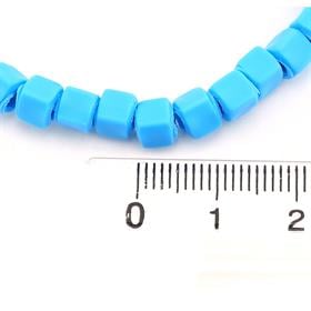 Mavi Fimo Küp Boncuk