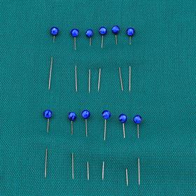 Mavi Kristal Taşlı Eşarp Şal İğnesi 12 adet