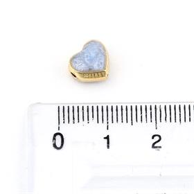 Mavi Sedefli Kalp Takı Boncuğu