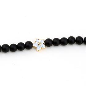 Mavi Sedefli Papatya Takı Boncuğu