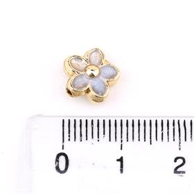 Mavi Sedefli Papatya Takı Boncuğu