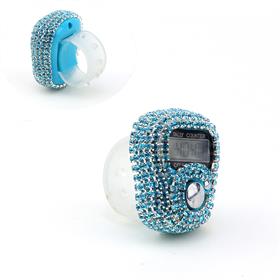 Mavi Taşlı Dijital Zikirmatik Tesbihmatik