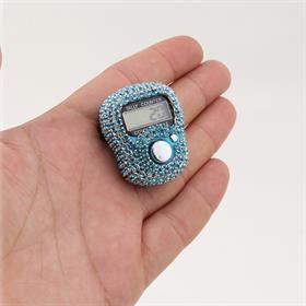 Mavi Taşlı Dijital Zikirmatik Tesbihmatik