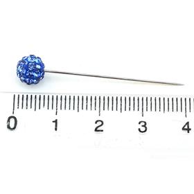 Mavi Taşlı Toplu Eşarp Şal İğnesi 12 adet
