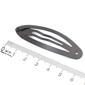 Metal Çıtçıt Toka Siyah 6 cm