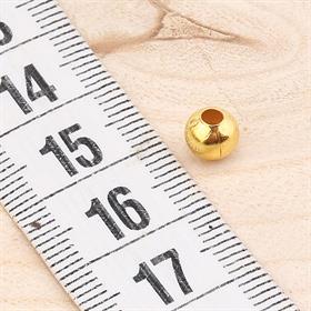 Metal Demir Top Boncuk 6 mm Altın (10 Adet)