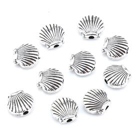 Metal İstiridye Boncuk 10 Adet