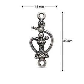 Metal Nargile Figürlü Takı Aparatı