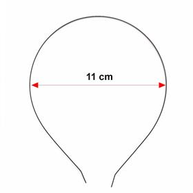 Metal Tel Taç Siyah