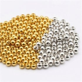 Metalik Plastik Boncuk 4 mm