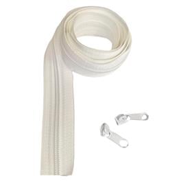 Metrelik Şerit Fermuar Beyaz