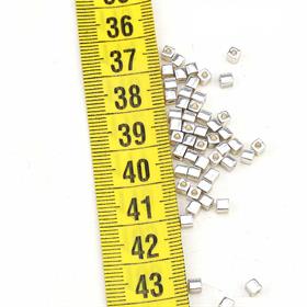Miyuki Square Cube 3 mm Gümüş Boncuk