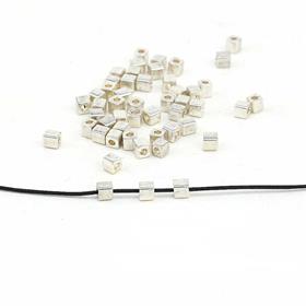Miyuki Square Cube 3 mm Gümüş Boncuk