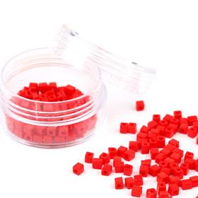 Miyuki Square Cube 3 mm Kırmızı Boncuk
