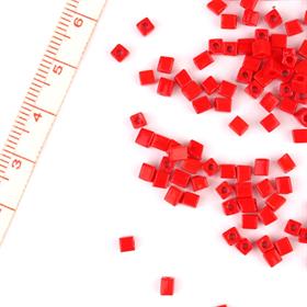 Miyuki Square Cube 3 mm Kırmızı Boncuk