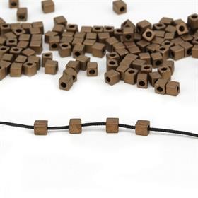 Miyuki Square Cube 3 mm Koyu Altın Boncuk