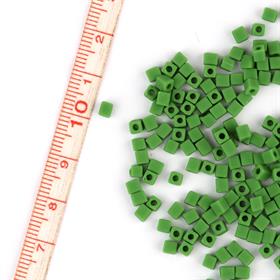 Miyuki Square Cube 3 mm Yeşil Boncuk