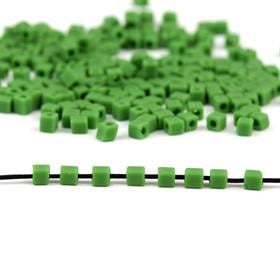 Miyuki Square Cube 3 mm Yeşil Boncuk