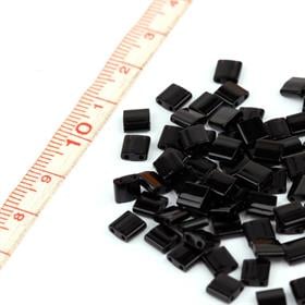 Miyuki Tila Bead 5*5 mm Siyah Boncuk