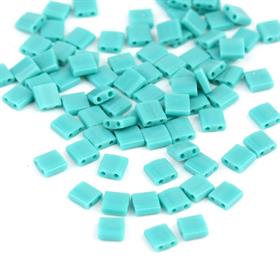 Miyuki Tila Bead 5*5 mm Su Yeşili Boncuk