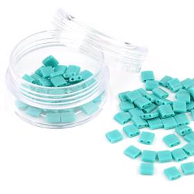 Miyuki Tila Bead 5*5 mm Su Yeşili Boncuk