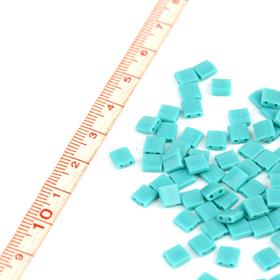 Miyuki Tila Bead 5*5 mm Su Yeşili Boncuk