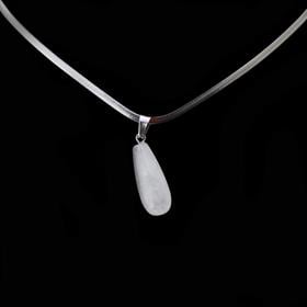 Opal Ay Taşı Oval Damla Kolye Ucu