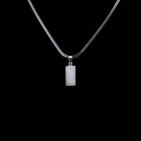 Opal Ay Taşı Silindir Kolye Ucu