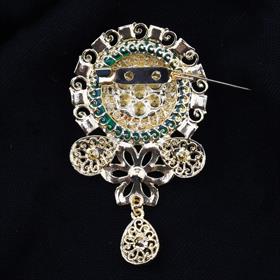 OTANTİK KRİSTAL TAŞLI ESKİTME BROŞ