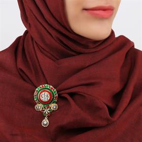 OTANTİK KRİSTAL TAŞLI ESKİTME BROŞ