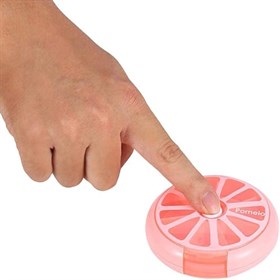 Otomatik İlaç ve Hap Kutusu Pembe