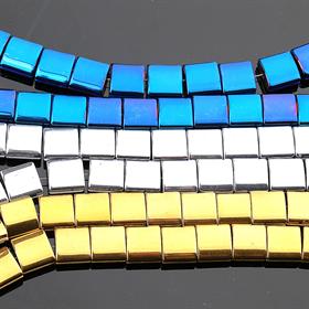 Oval Kare Hematit Boncuk