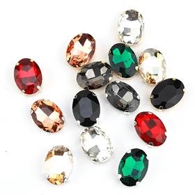 Oval Kristal Dikme Beyoğlu Taşı Büyük Boy 5 adet