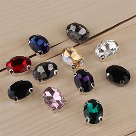 Oval Kristal Dikme Beyoğlu Taşı Küçük Boy 5 adet