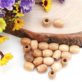 Oval Tahta, Çanta Boncuğu Küçük Boy (20 adet)