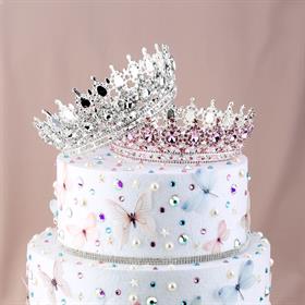 Pasta Süsleme Taç Pembe