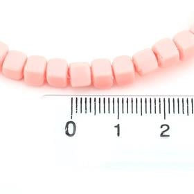 Pembe Fimo Küp Boncuk