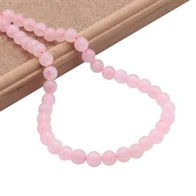 Pembe Kuvars Taşı Boncuk