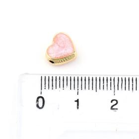 Pembe Sedefli Kalp Takı Boncuğu