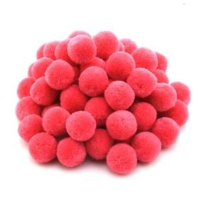 Pembe Yün Ponpon 2 cm 10 Adet