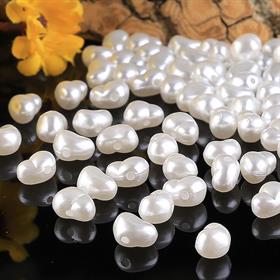 Plastik Barok İnci Boncuk Beyaz