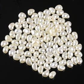 Plastik Barok İnci Boncuk Krem