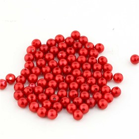 Plastik Çanta Boncuk 8 mm ( 50 Adet )